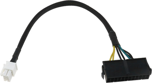 VGOL 24Pin to 6Pin ATX Power Supply Power Adapter Cable Compatible with Dell Inspiron 3470 Compatible with Optiplex Compatible with Dell Vostro