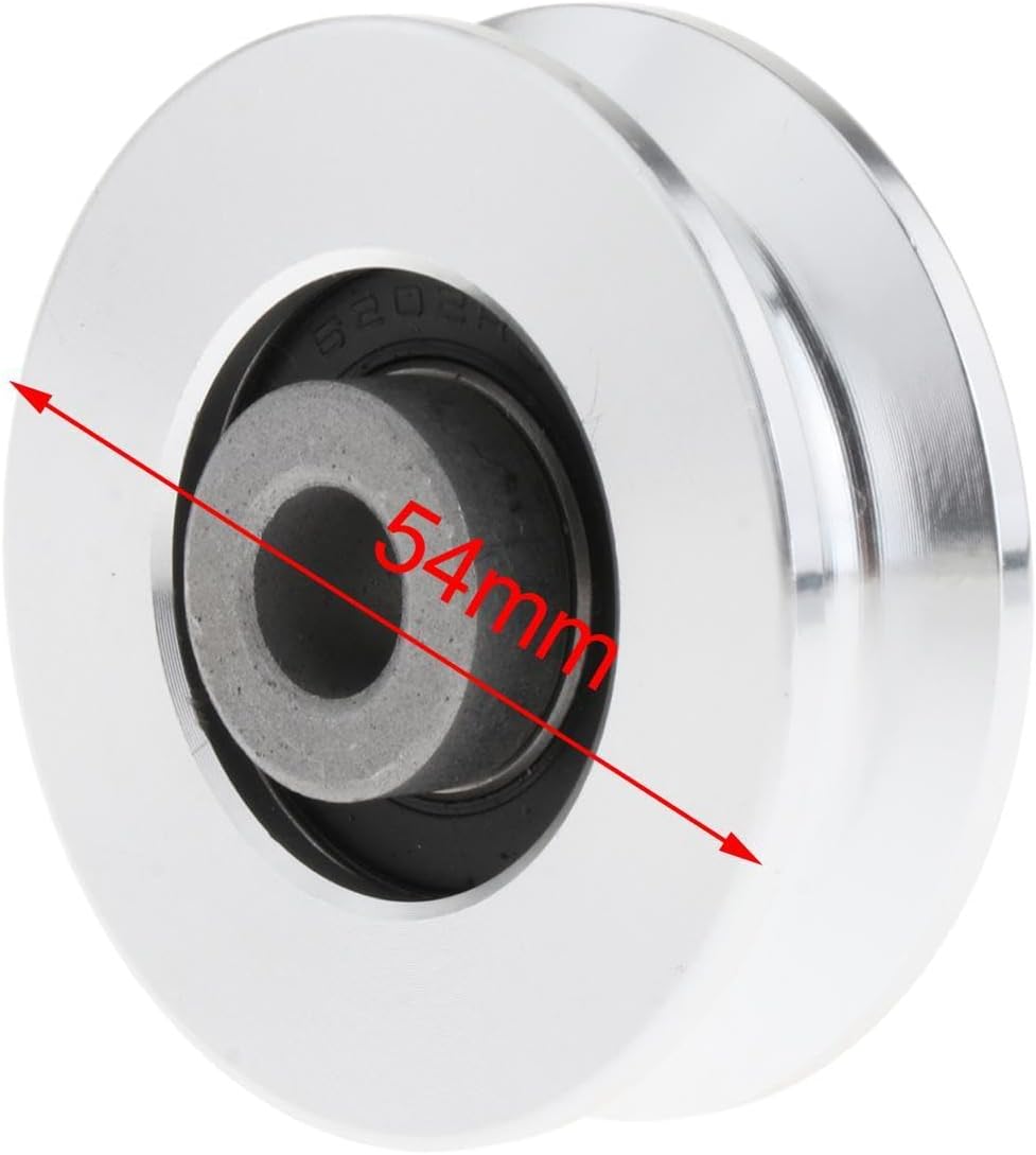 QSTDGVPW Bearing Pulley, Gym Accessories, Aluminum Alloy, Wear-Resistant, Practical, 10mm Inner Diameter, for Home Fitness Accessories
