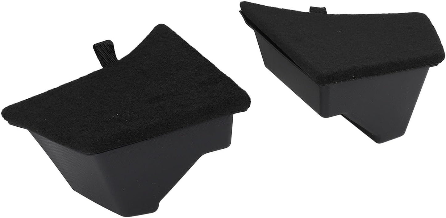 1 Pair Rear Trunk Side Organizer Left Right Dustproof Trunk Storage Bins with Lids Replacement for Tesla 2023‑2024 Efficiently Organize Your Trunk Space