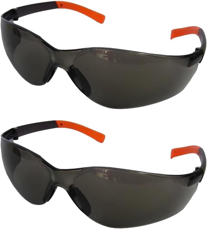 2x Safetyware Safety Glasses Anti Fog UV Tinted Dark Goggles Eye Protection Sunglasses Bulk Protective Eyewear Eye Protection