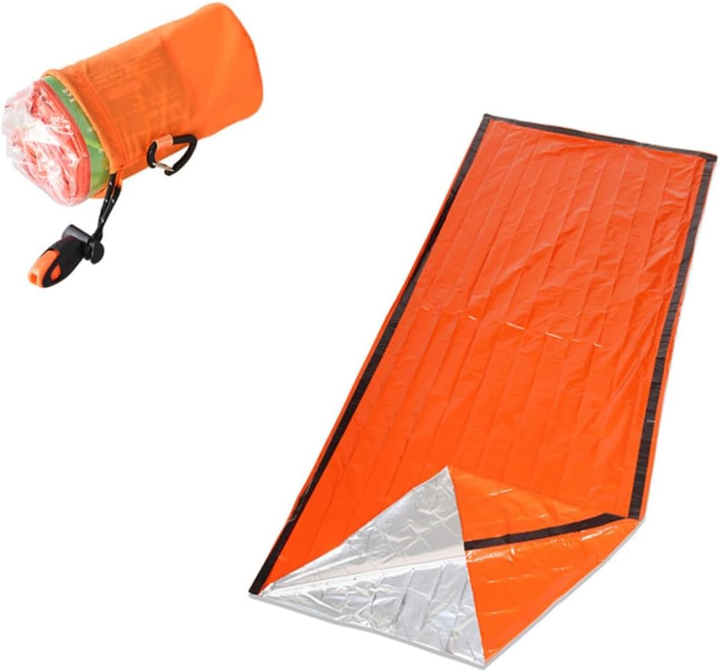 Bag Pe Whistleorange Tent Storage Outdoor for Camping Aid Aluminum Sleeping with Hiking