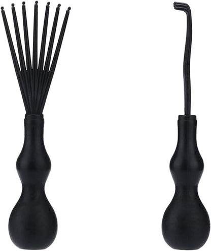 Professional 5-in-1 Hair Brush Set with Cleaner Tool - Vent Air Cushion Brush + Detangling Comb + Scalp Massage Balloon Brush for Curly/Straight Hair | Anti-Static & Heat-Resistant Styling Tools