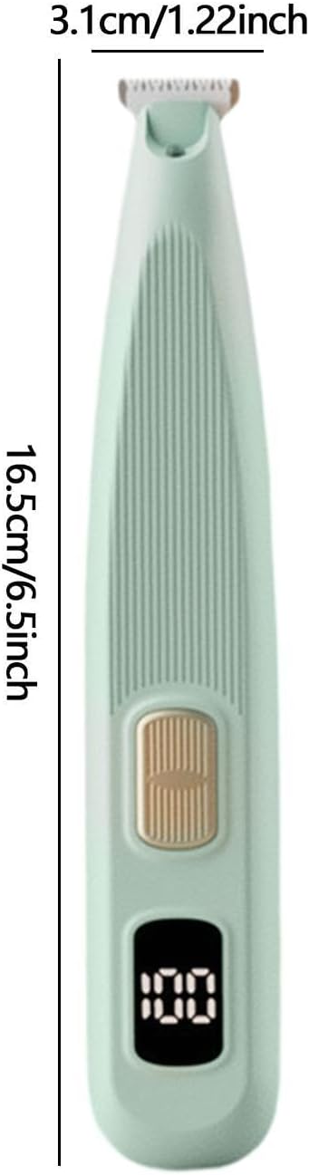 kowaku Trimmer Elettrico per la Cura degli Animali, attrezzo Versatile per toelettatura, Verde
