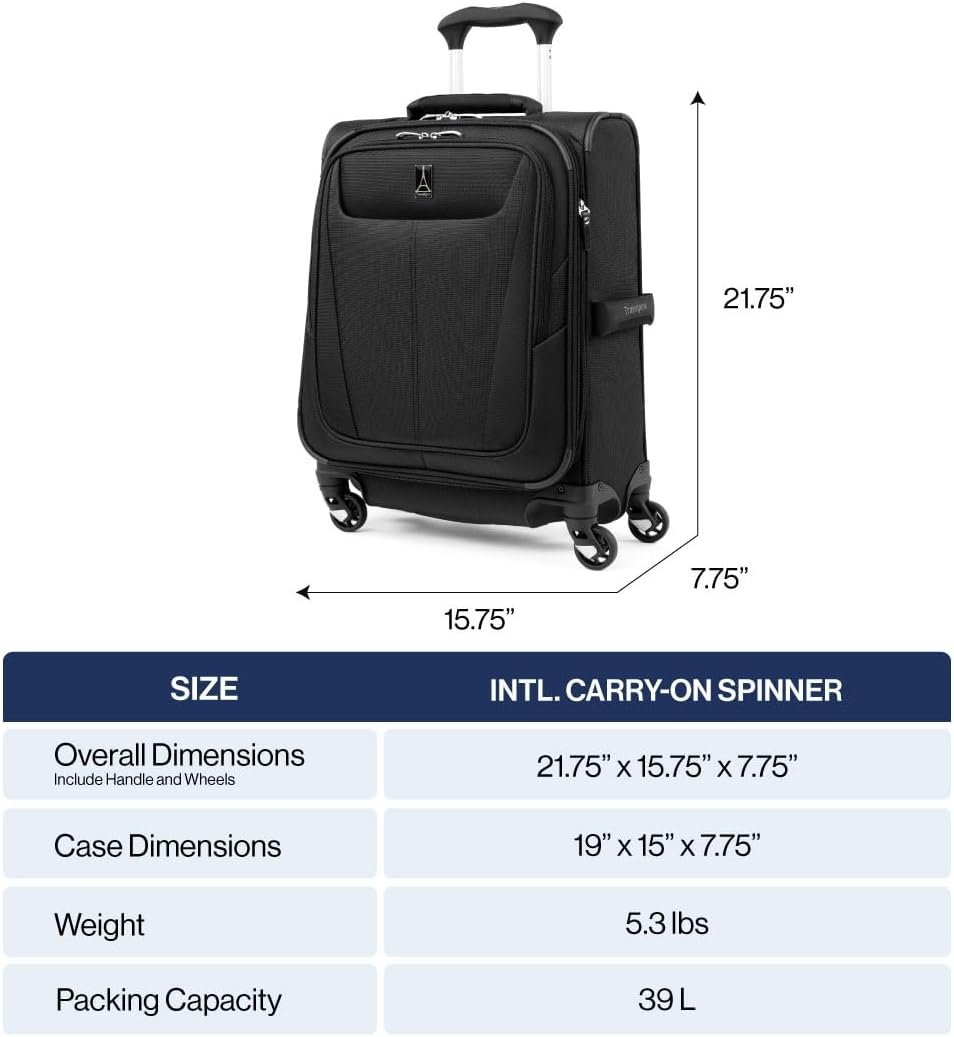 Travelpro Maxlite 5 Softside Expandable Spinner Wheel Luggage