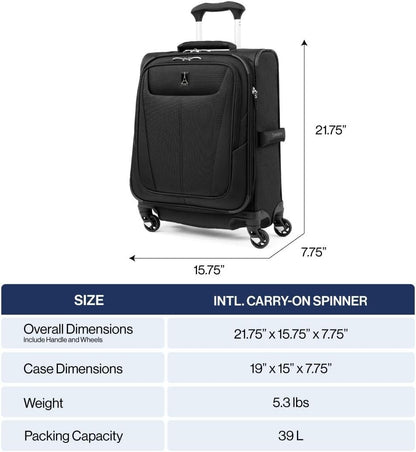 Travelpro Maxlite 5 Softside Expandable Spinner Wheel Luggage