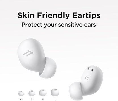 1MORE Mini Sleep Earbuds Headphones, Sleep Earbuds for Side Sleepers, Noise Blocking, Bluetooth 5.3, White Noise, Light and Comfortable Bluetooth Headphones, Invisible Sleeping Earbuds