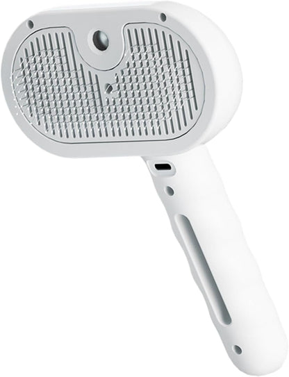 USB Rechargeable Spritz Defur Comb for Cats, Pet Hair Remover Brush, 35ml Water Tank, Indoor Cat Grooming Tool, Dog Hair Remover, Pet Spray Depilatory Comb