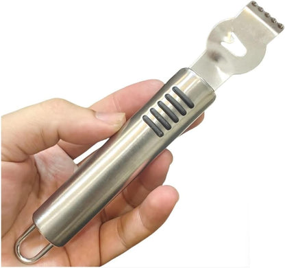 Lemon Peeler, Stainless Steel Lemon Peeler, Lemon Peeler, Kitchen Tool for Cocktails, Lime and Oranges, Kitchen Gadgets (Silver 1)