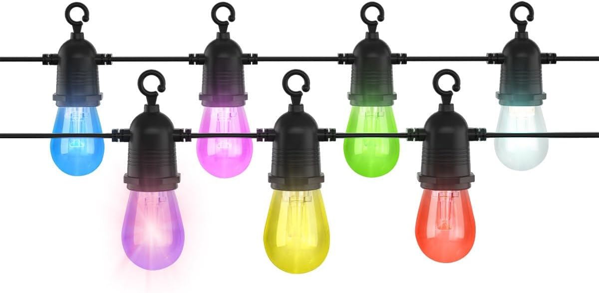 Kogan SmarterHome™ RGBICW Festoon Lights (15m) - KASMFSTN15A
