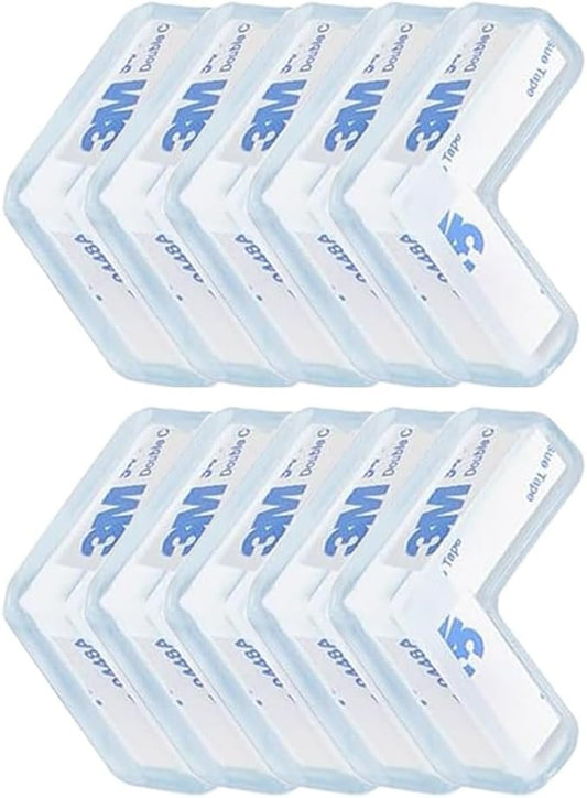 10PCS Anti-Collision Protector, Table Corner Protector, Proofing Silicone Protective Cover, Table Glass Corner Pprotector, 3M Boy Gril Transparent Protection Corner