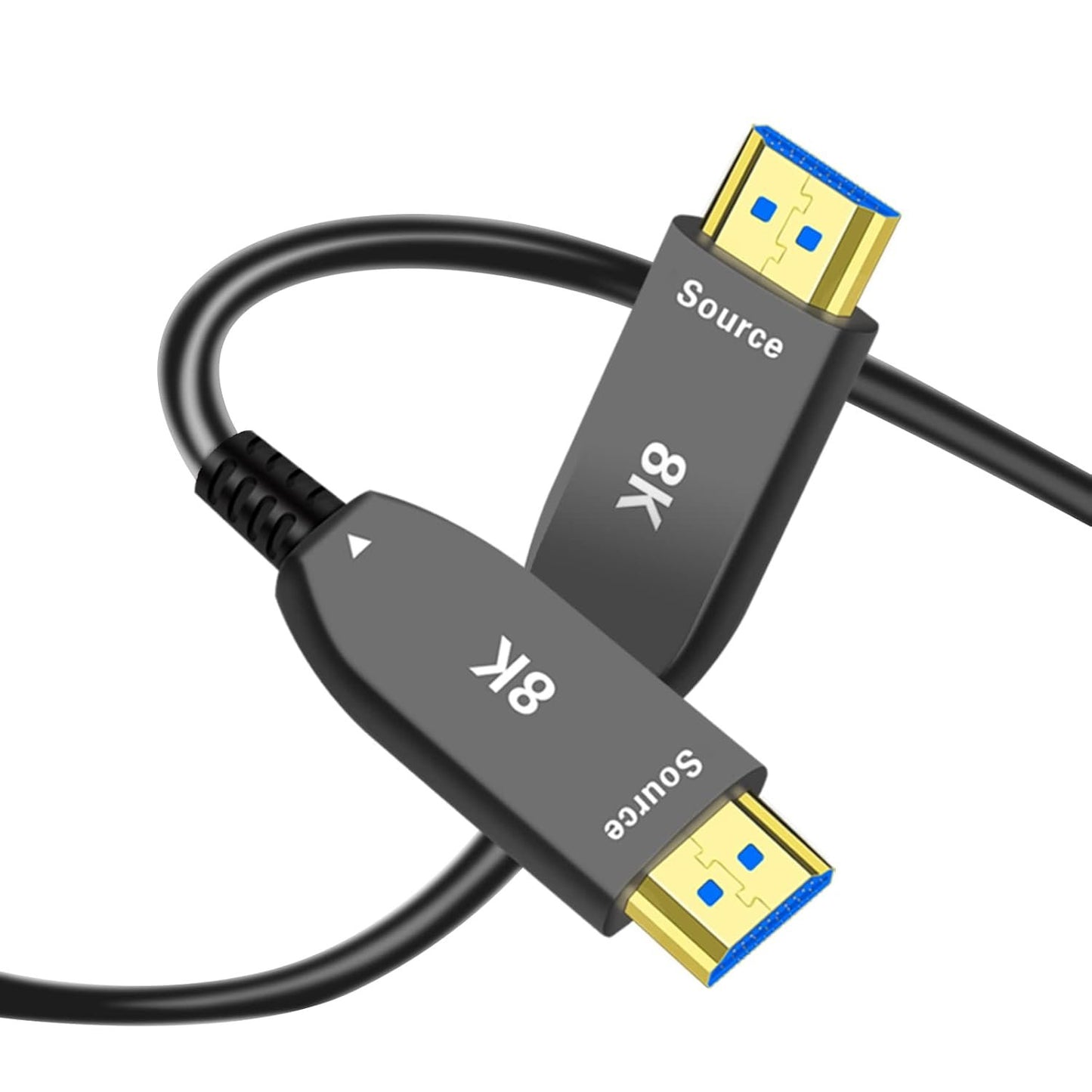 LAiDEWEiSi 8K Fiber Optic HDMI 2.1 Active Optical Cable, 48Gbps 8K60Hz/4K144Hz High-Speed HDR eARC 3D Dolby Support, Ultra HD for Home Theater, VR, Gaming, Streaming, PS5, Xbox, 4K/8K TVs (6ft/2m)