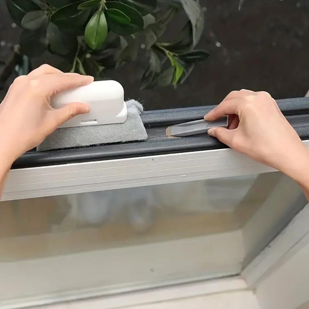 Window Track Cleaner, Gap Brush Groove Cleaner, Window Track Cleaning Tool, Gap Cleaning Brush Small Spaces, Sliding Door Track Cleaner, Window Brush, Shower Track Cleaning Brush, Window Cleaner Tool