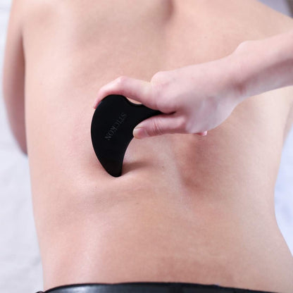 STICKON Bian Stone Gua Sha Scraping Massage Tool myofascial release tools for Soft Tissue Therapy and Reduce Back, Legs, Arms,Shoulder Muscle Pain