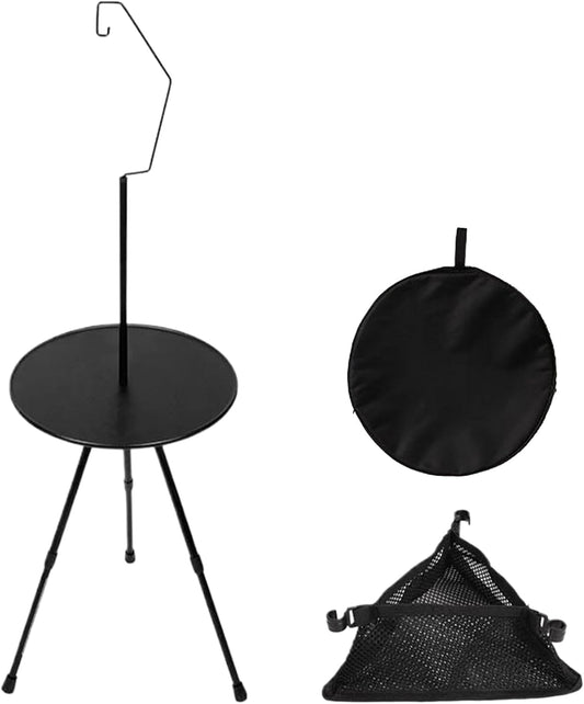 Generico Folding Camping Table, Outdoor Foldable Table, Lightweight Portable, Multi Function Gear, Adjustable Height for Laptop, Food, Drinks, Lamp, Hiking, Picnic, Travel, Backyard