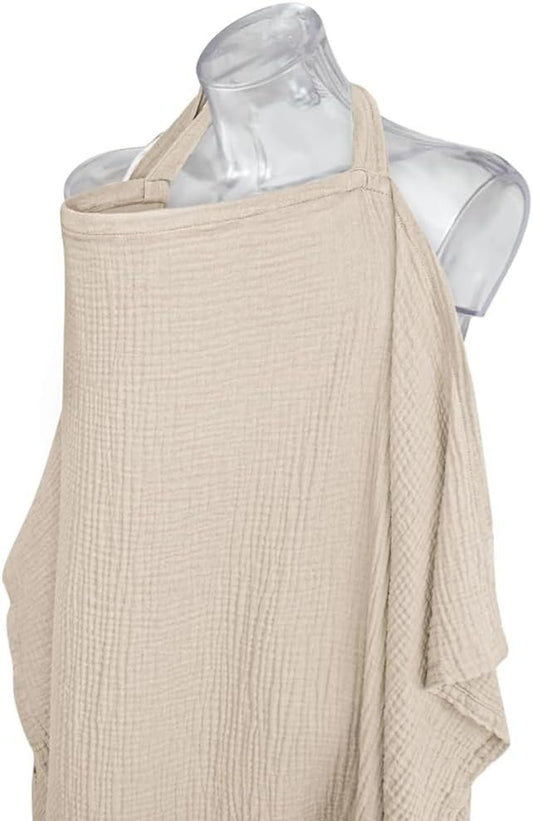 Poemtian Nursing Cover for Baby Breastfeeding Nursing Cover Poncho for Privacy Multi-use Adjustable Nursing Apron Cover Soft and Breathable Breastfeeding Supplies for Mother