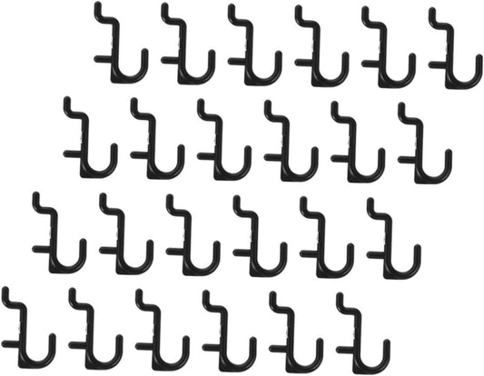 GANAZONO 40Pcs Plastic Pegboard Hooks for Garage Hanging Storage for Tools Items Easy Installation for Home Organization and Efficient Workspace
