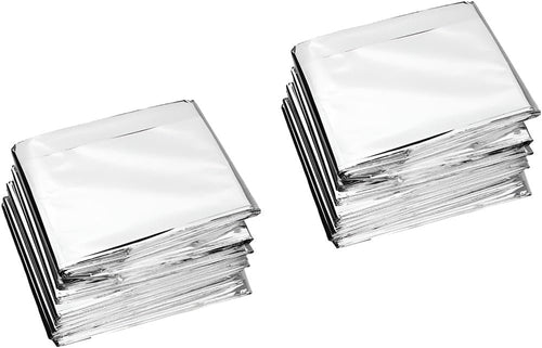 10 pcs Emergency Blankets,Collapsible, Disposable Mantle. Compact and Easy to Carry,Space Blanket Survival Kits, Camping Covering,for Outdoors, Hiking, Survival, Marathons or First Aid