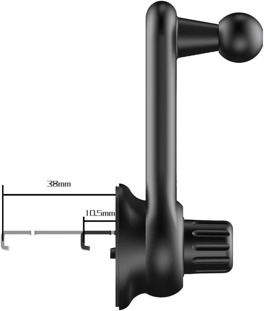 GeeKam Long Sleeve Car Mount and Wireless Car Charger 17mm Ball Head Universal Air Vent Clip for Car Mount Universal for Most
