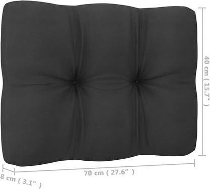 Homgoday Set Salotto Giardino 11pz Cuscini Antracite Legno Massello Pino, Salotto da Giardino Salottino, Lettini Prendisole, Divano Letto Mobili, Lettini da Giardino per Terrazzo Esterno