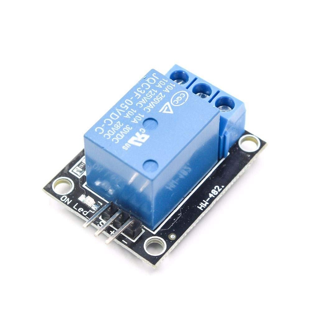 DAOKI 5 Pcs KY-019 5V 1 Channel Relay Module Board Shield for PIC AVR DSP ARM Arduino with Dupont Cable, 24AWG Wire