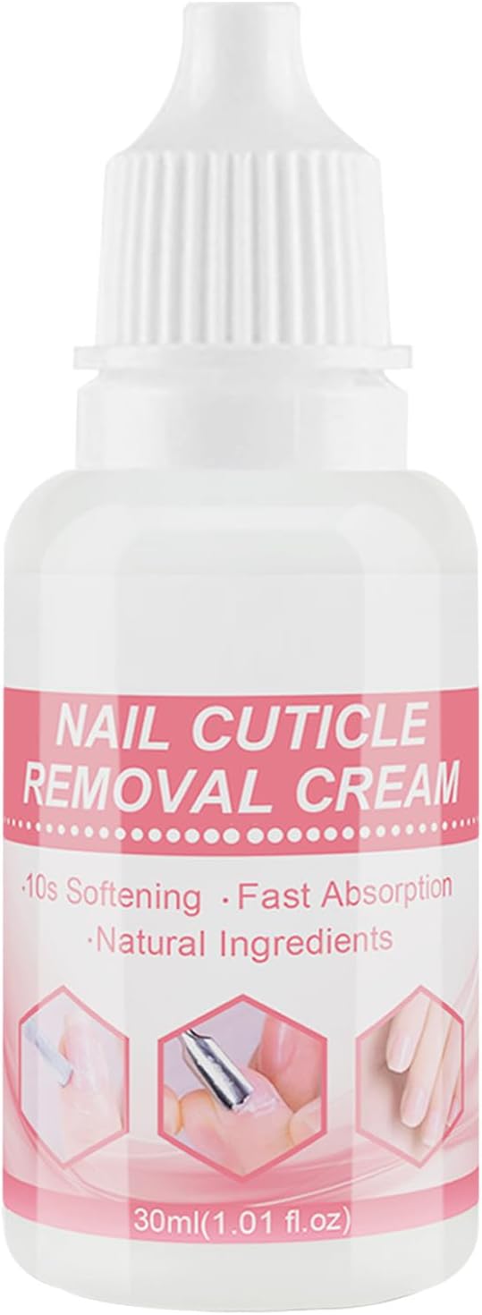 Cuticle Softener Liquid, Nail Care Cream 30ml, Moisturizing Daily Treatments for Dry Skin, Hydrating Formula for Nail Repair, Strengthens Damaged Cuticles, 3.35x1.14x3.35 Inches