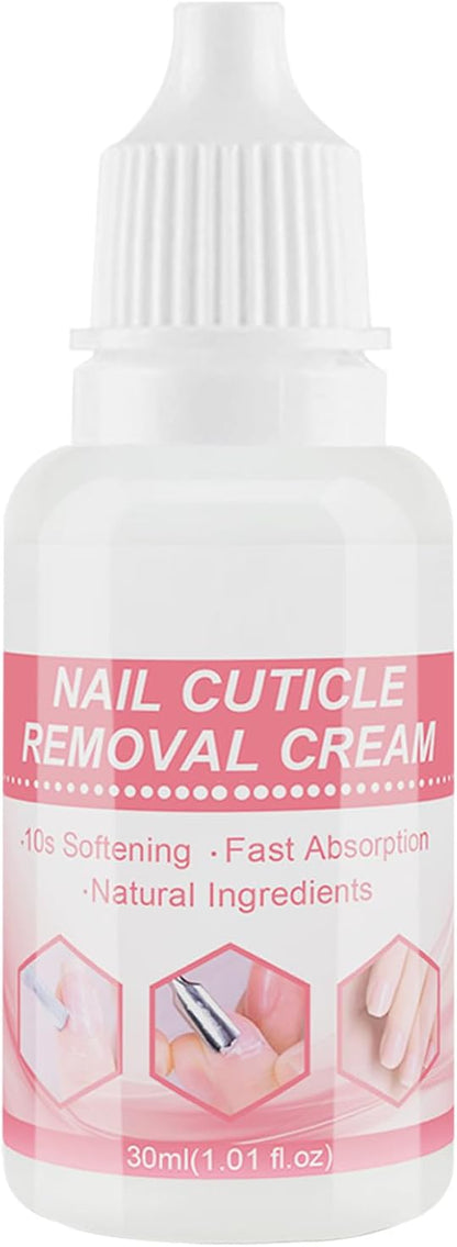 Cuticle Softener Liquid, Nail Care Cream 30ml, Moisturizing Daily Treatments for Dry Skin, Hydrating Formula for Nail Repair, Strengthens Damaged Cuticles, 3.35x1.14x3.35 Inches