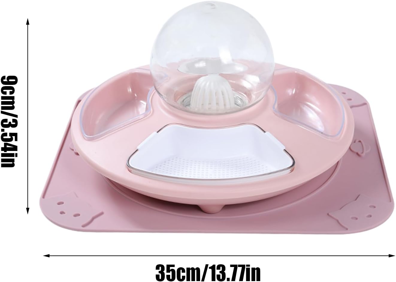 Food Bowl for Cats,Kitten Watering Bowl | Kitten Feeder Multifunctional for Home, Anti-Slip Pet Feeding Watering Dish
