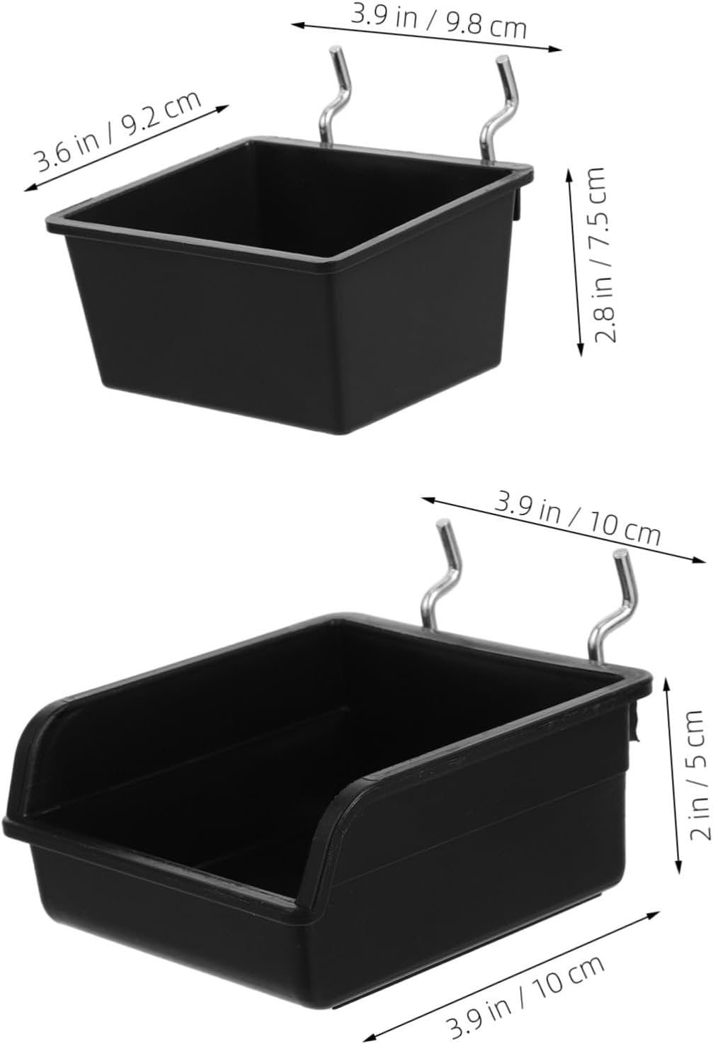 BESTOYARD 4Pcs Pegboard Organizer Bins Storage Baskets for Tools Screw Accessories Wall Mount Tool Holders for Efficient Workspace Organization Versatile