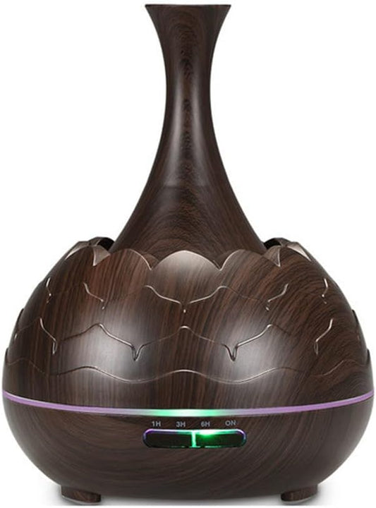 400ml Smart WiFi Wireless Essential Oil Aromatherapy Diffuser with App Voice Control Ultrasonic Diffuser Humidifier for Office Home Car (A)