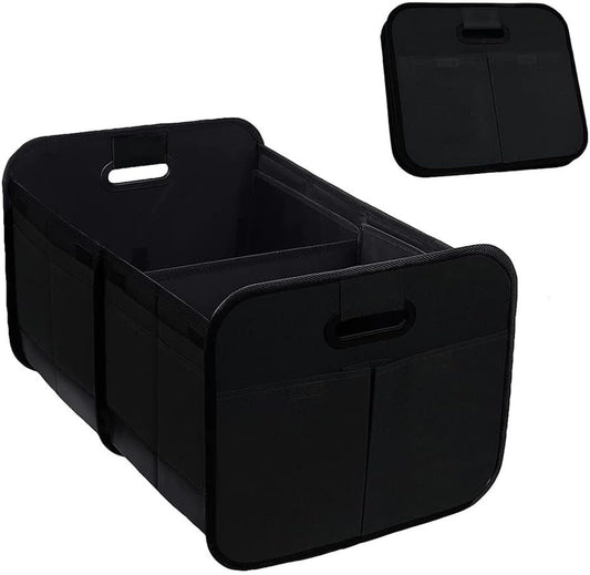XINLIYA Car Trunk Organizer, Multi-Compartment Foldable Trunk Groceries Organizer, Collapsible Waterproof Premium Oxford Cargo Storage, Auto Accessories Universal for SUV Truck Sedan