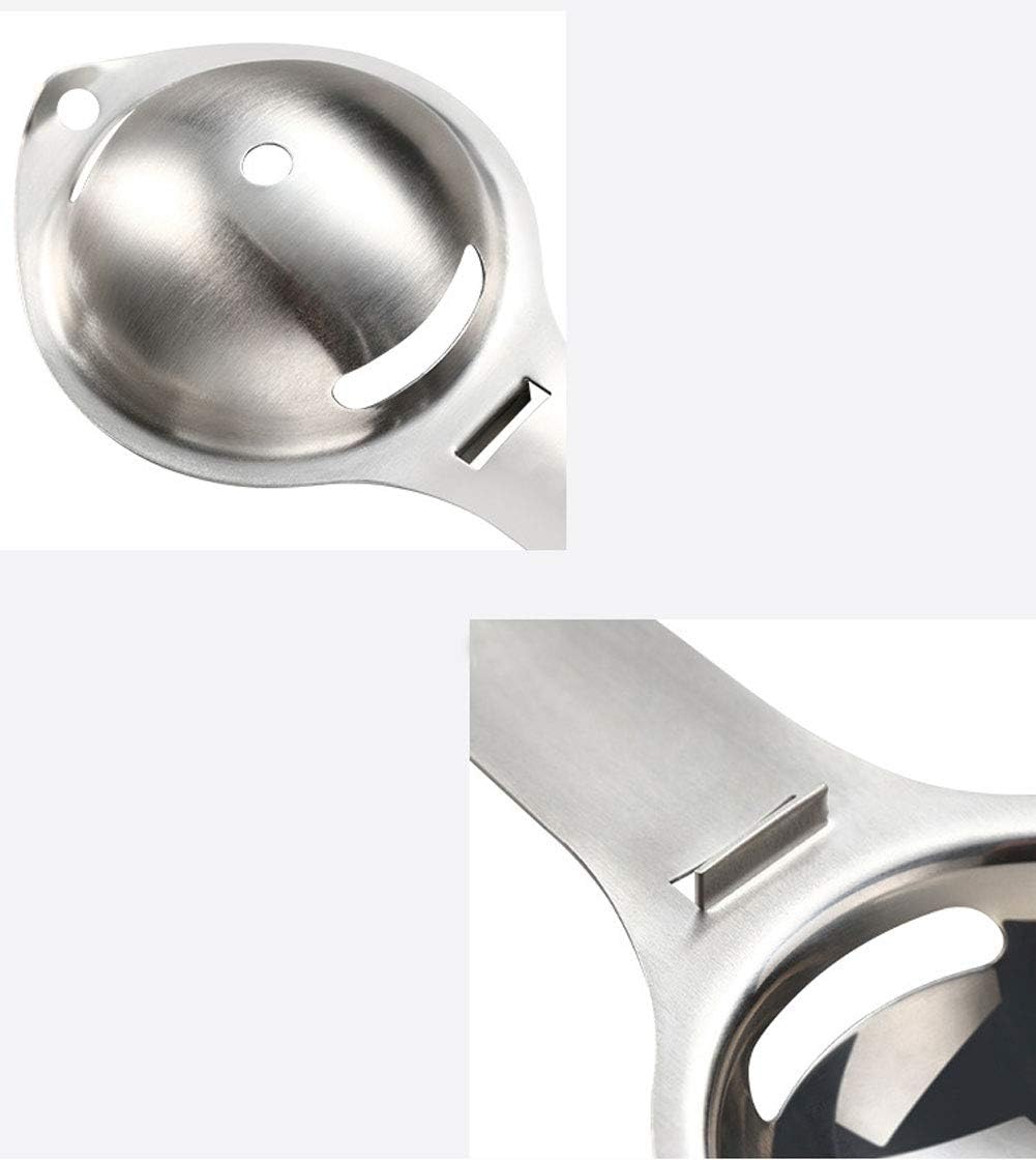 Stainless Steel Egg White Yolk Separator,Food-grade Safety Material Egg Divider Egg Yolk Separator Spoon Kitchen Tool,baking gadgets, egg extractor