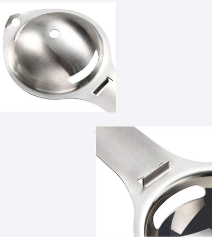 Stainless Steel Egg White Yolk Separator,Food-grade Safety Material Egg Divider Egg Yolk Separator Spoon Kitchen Tool,baking gadgets, egg extractor