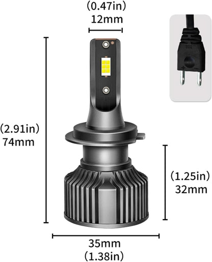 LED Headlight Bulbs Combo, Car Bulb Replacement, Fog Light Bulbs, Brightness Headlight Bulbs, Waterproof Car Bulbs, Energy Efficient Headlights, Strong Penetration Lighting, Durable LED Bulbs