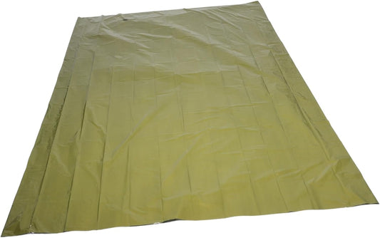 BRIGHTFUFU Foldable Windproof Tent Camping Blanket Emergency Survival Bag Warm Shelter Insulation