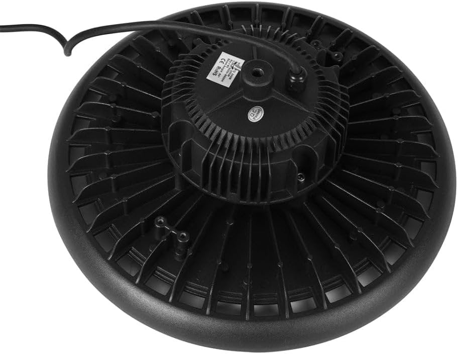 EMITTO UFO LED High Bay Light 100W,Commercial Led Shop Lights Fixture for Garage Factory Warehouse Industrial Indoor Outdoor Lighting,5000K Daylight,IP65 Waterproof