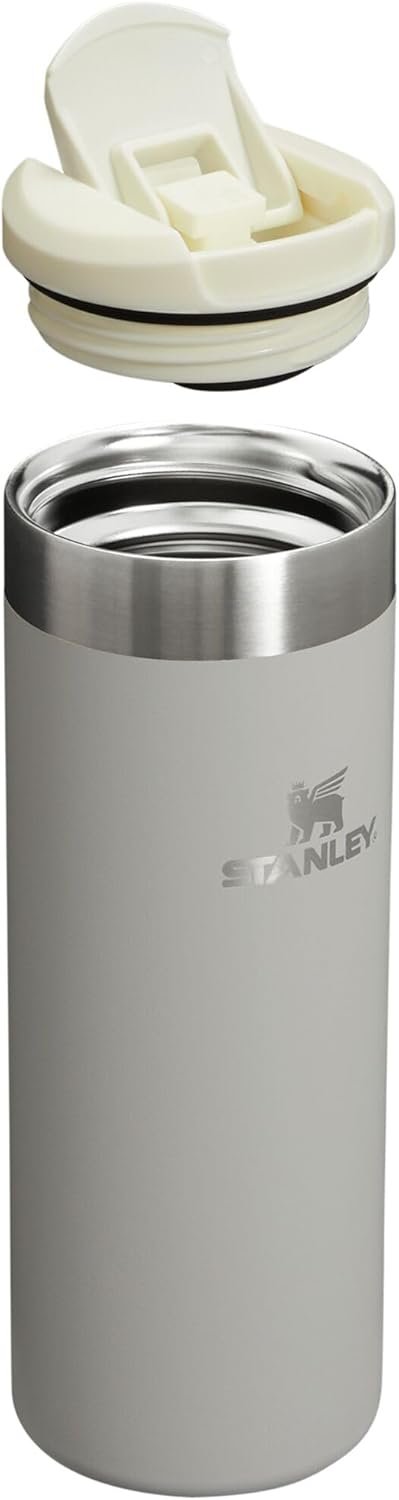 Stanley AeroLight Transit Bottle 16 oz | Locking Drink Through Lid | Leak Resistant Water Bottle or Coffee Travel Mug | Lightweight Insulated Stainless Steel | BPA-Free | Ash