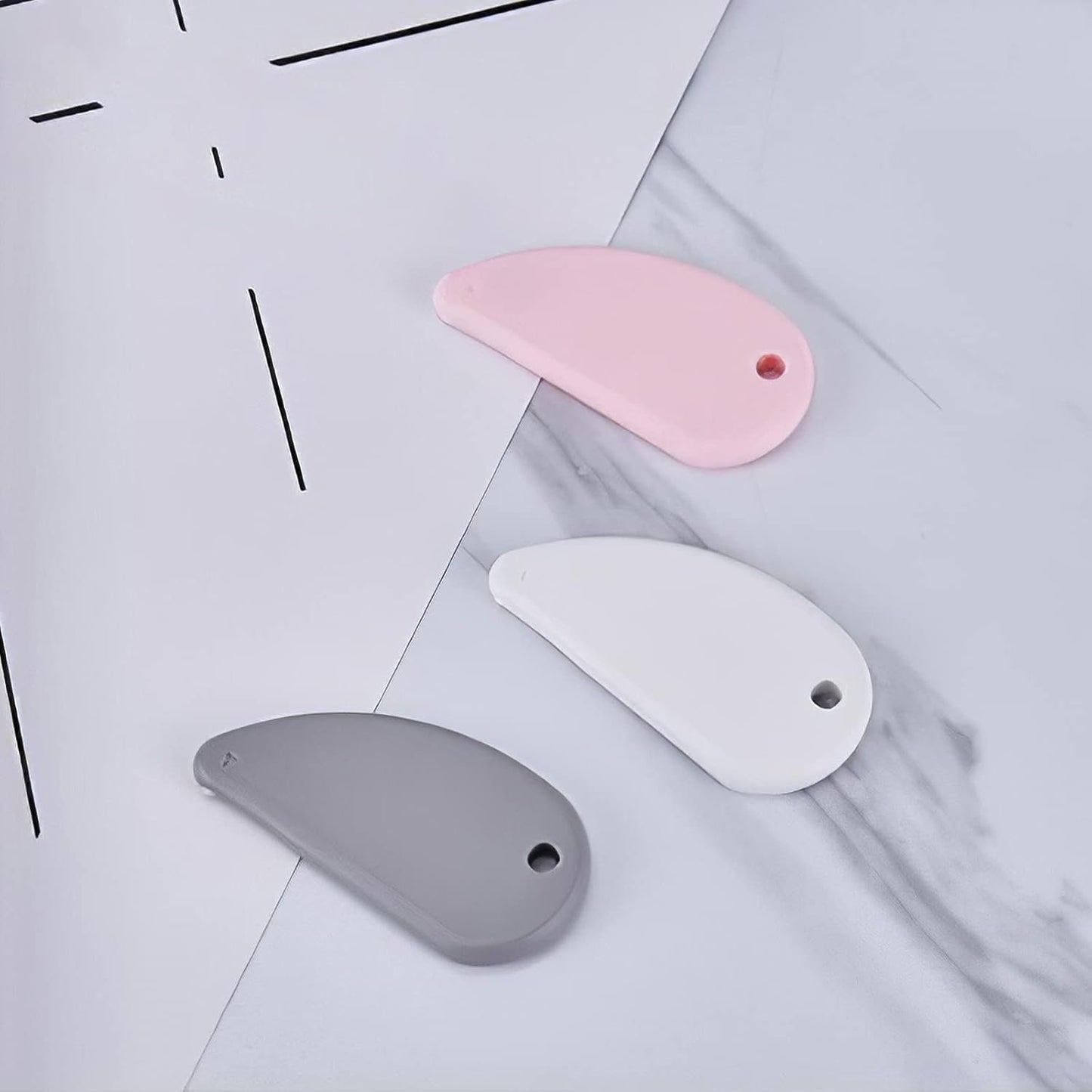 Ceramic Safety Cutter, 3 Pieces Portable Box Opener With Keychain Hole - Letter and Photo Cutting Tool for Scrapbooking and Plastic Package