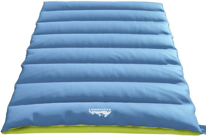 Weisshorn Sleeping Bag, Double Camping Bags 3 Season Warm Portable Water Resistant Lightweight Thermal Outdoor Gear Tent for Hiking Travel Backpacking, Adjustable Strap Compression Sack Grey