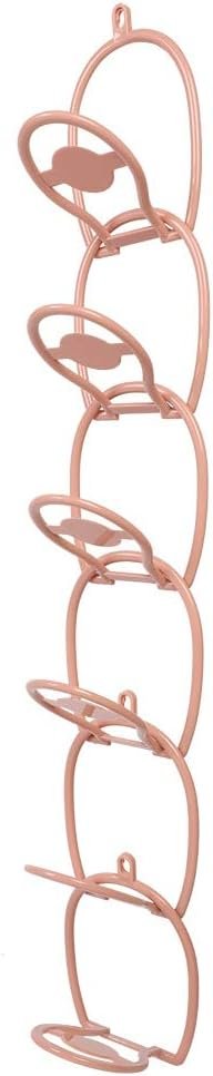 Wall Mounted Hooks Stick On Wall Foldable Clothes Hat Scarf Towel Hanger Holder Durable ABS Material Space Saving Organizer for Bedroom Bathroom Kitchen Office Storage Pink Blue (Roseate)