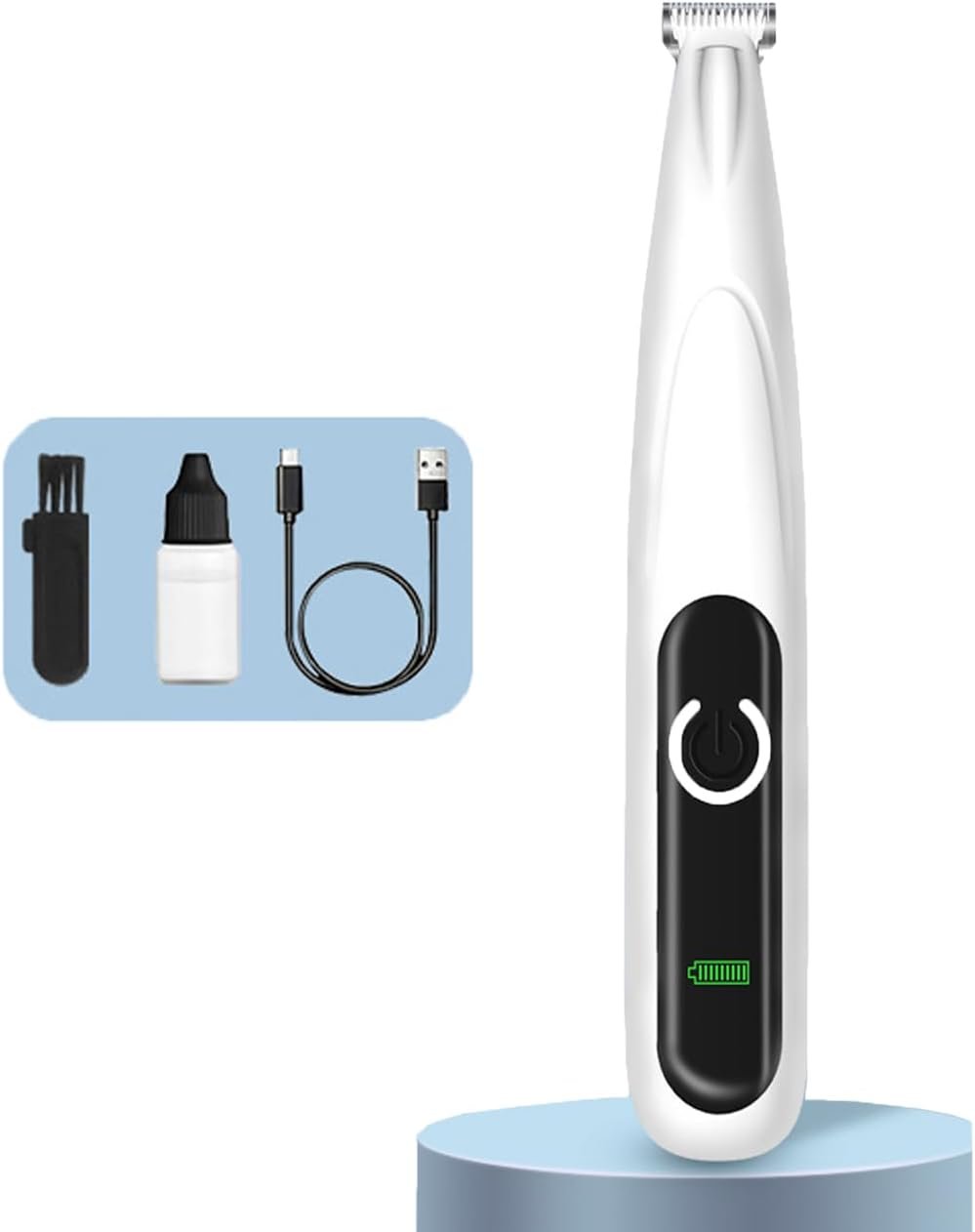 dog paw trimmer,Saffory Dog Trimmer, Pet Paw Trimmer, with LED Light,18 mm Widen Blade, 35 dB Low Noise.(1 pcs)