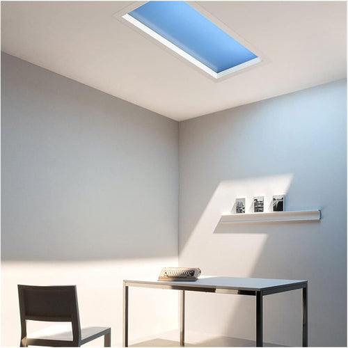 PFHKTO Smart Lighting System Rooflight Blue Skylight DIY Roof Skylight Installation Group Circadian Light Virtual Sunlight For Hotel Baseroom Livingroom(Graffiti smart,E 300 * 1200mm)