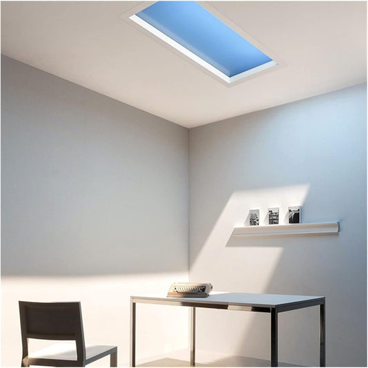 PFHKTO Smart Lighting System Rooflight Blue Skylight DIY Roof Skylight Installation Group Circadian Light Virtual Sunlight For Hotel Baseroom Livingroom(Graffiti smart,E 300 * 1200mm)