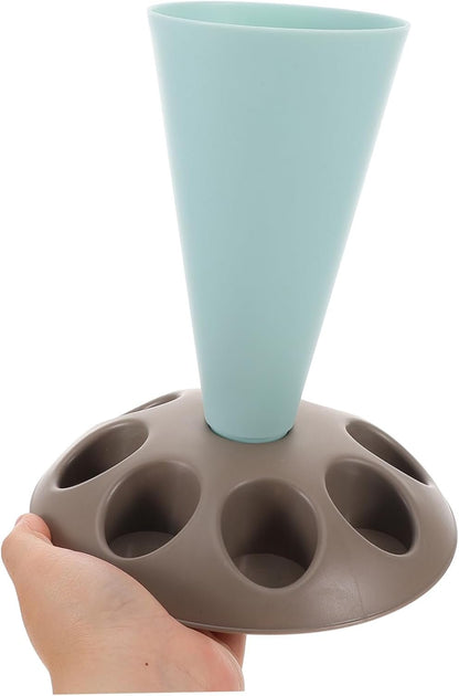 FUNNETOYU Icing Bag Stand with Multi Slots for Piping Bag Nozzles Storage for Cake Decorating Easy to Use Stylish Design for Baking and Food Prep
