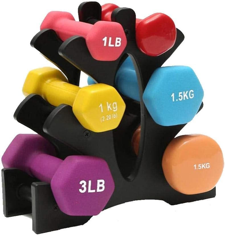 BESPORTBLE 3 Tier Dumbbell Rack: Tree Shape Dumbbell Storage Rack for Home Gym, Exercise