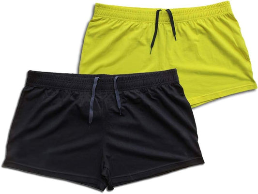 Alivegear Men's Bodybuilding Golds Gym Shorts 3" Inseam Cotton Without Pocket