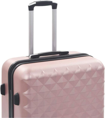 vidaXL Set of 3 Hard Suitcases ABS Travel Trolley Luggage Multicolor