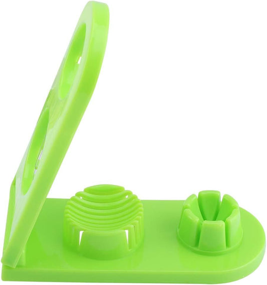 Affettatrice per uova A doppia funzione Taglierina per verdure Gadget da cucina per utensili da cucina domestici Affettatrice per fragole Affettatrice per uova sode (Grün)