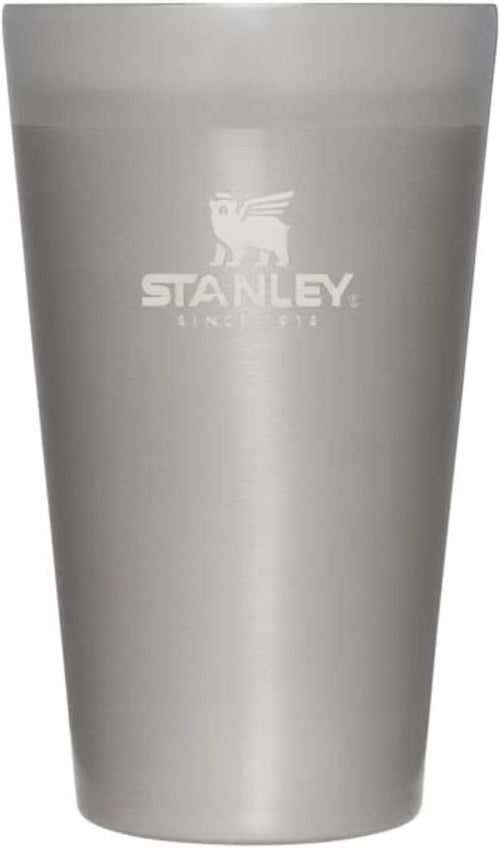 Stanley Adventure Stacking Beer Pint Glass 16oz | Stackable Drinking Cup for Cold Beverages | Dishwasher Safe | Insulated Stainless Steel Tumbler | BPA-Free | Stainless Steel