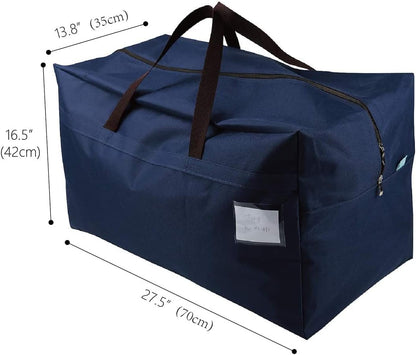 100L Large Durable Storage Organizer Bags, College Dormitory Storage Bags, Travel Duffel Tote Storage Bags, House Moving Bag, Blue