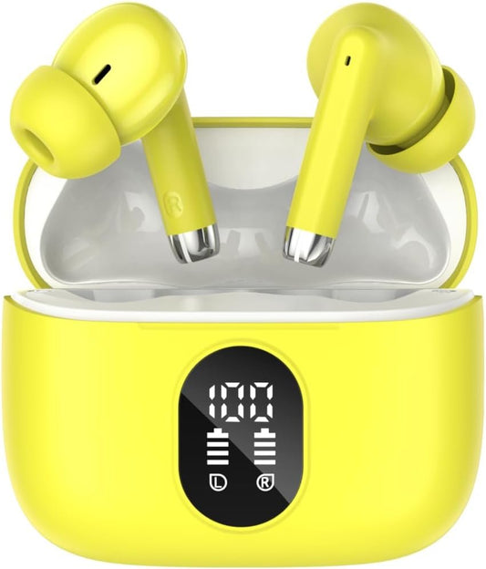 QXQ Wireless Earphones, Bluetooth 5.4 Earbuds with 4 ENC Noise Cancelling Mics, Bluetooth Headphones in Ear 40H Playtime Mini Ear Buds Deep Bass, IP7 Waterproof Earphones